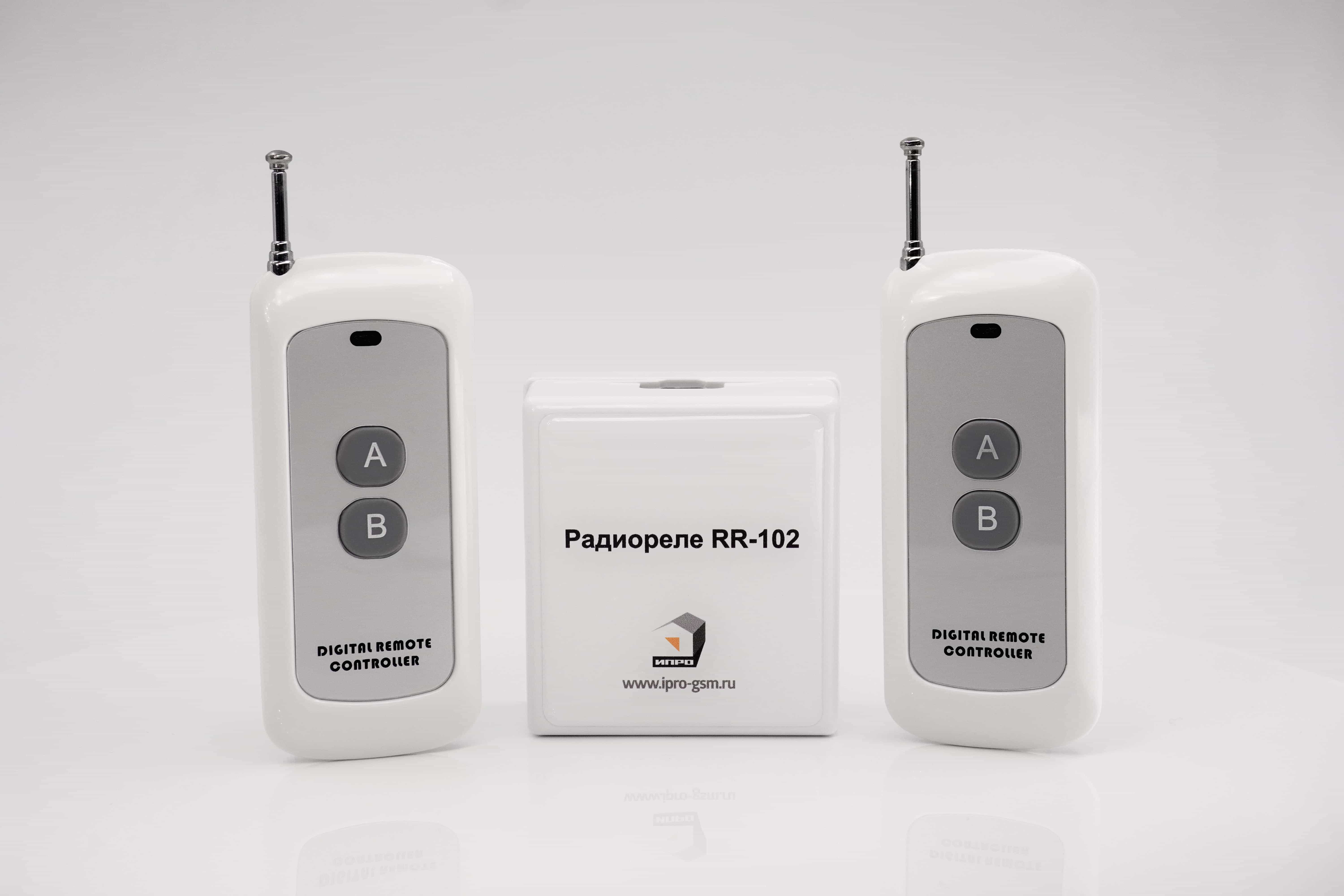 Комплект «Радиореле RR-102 + 2 пульта 250–950м»